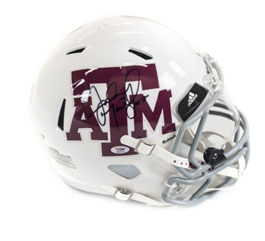 Johnny Manziel Autographed Full Size Texas A & M Authentic Helmet With Visor